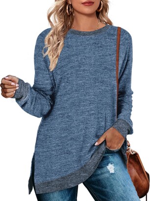 navy blue tunic sweater