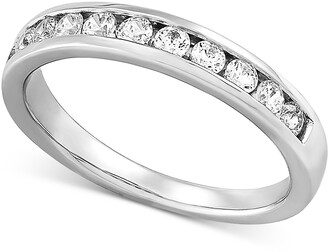 Forever Grown Diamonds Lab Created Diamond Channel-Set Band (1/2 ct. t.w.) in Sterling Silver