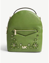 Thumbnail for your product : MICHAEL Michael Kors Michael Kors Optic White Floral Jessa Small Leather Cross Body Backpack