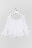 Thumbnail for your product : Nasty Gal Womens Week Off-the-Shoulder Relaxed Top - White - 10