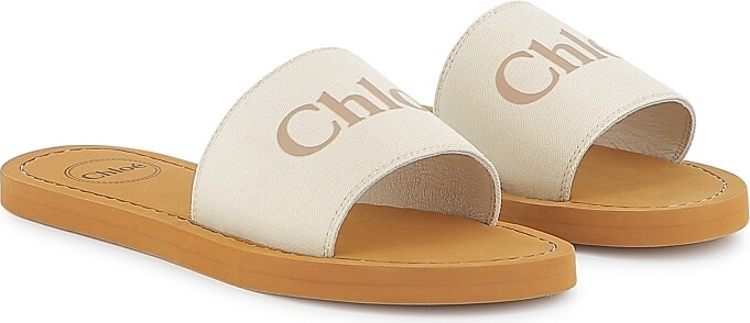 Little Girl's & Girl's Logo Sandals - Ivory - Size 13 (Child)