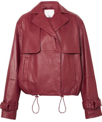 Tibi Leather Jacket - Red