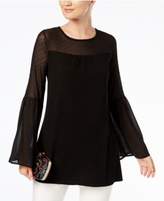 Thumbnail for your product : August Silk Illusion Bell-Sleeve Top