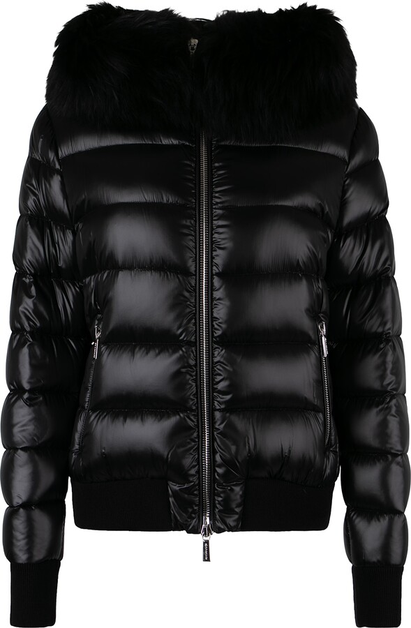 Moorer Barrel Hooded Short Down Jacket