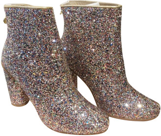 Stine Goya Metallic Glitter Ankle boots - ShopStyle