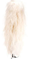 Thumbnail for your product : Saint Laurent Yeti Over-The-Knee Boot with Feathers