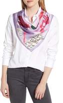 Thumbnail for your product : Kate Spade cafe scene square silk scarf