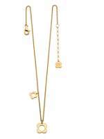 Orla Kiely Flora Four Point Flower Necklace In Gold