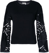 See By Chloé - lace sleeve sweater 