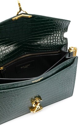 Saint Laurent Cassandra crocodile-embossed bag