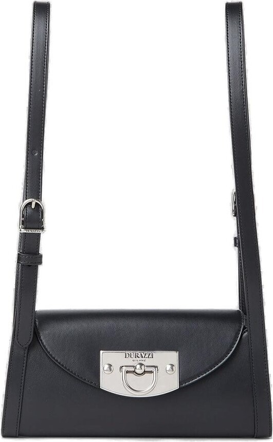 Durazzi Milano Flip-Lock Logo Engraved Shoulder Bag