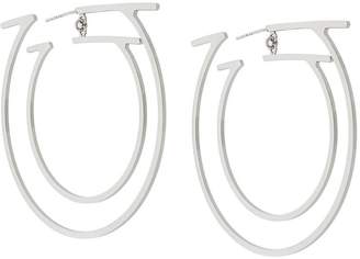 Ferragamo double Gancio hoop earrings