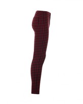 Thumbnail for your product : Missy Empire Edie Wine Check Skinny Jeans