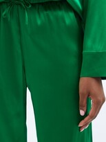 Thumbnail for your product : BERNADETTE Louis Silk-blend Satin Pyjamas - Green