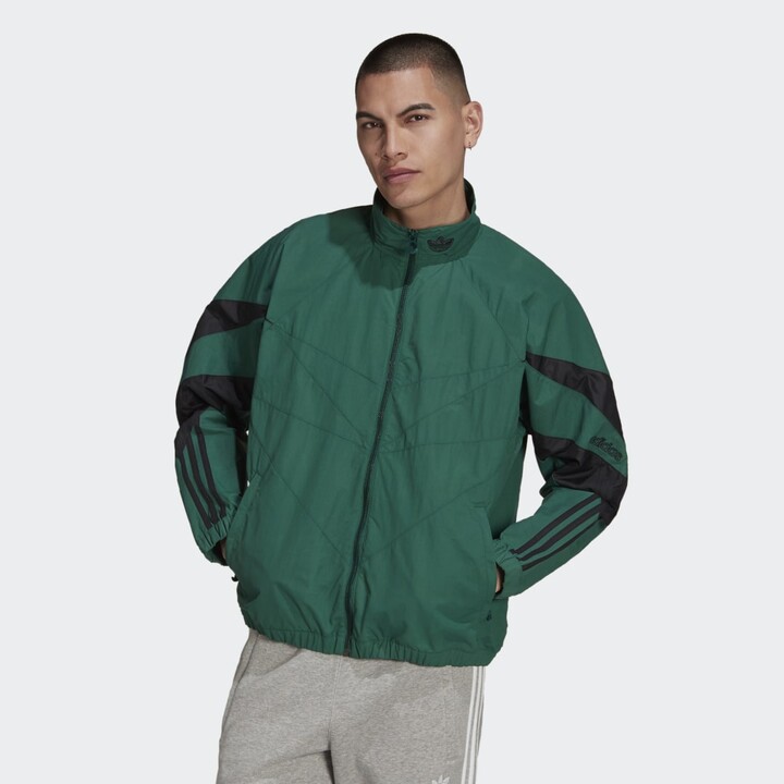 adidas jacket green and black