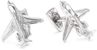 Rotenier Men's "Novelty" Sterling Private Jet and Engine Cuff Links