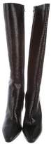 Thumbnail for your product : Saint Laurent Embossed Leather Knee-High Boots