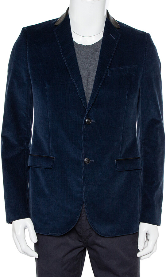 blue cord blazer
