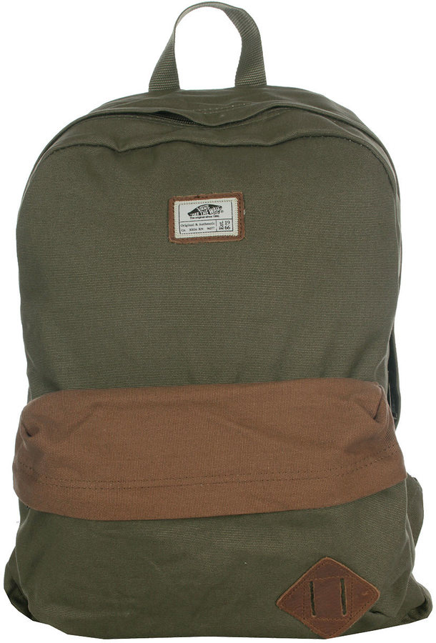 olive green vans backpack