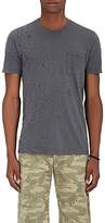 Thumbnail for your product : Barneys New York Men's Distressed Cotton T-Shirt - Dark Gray