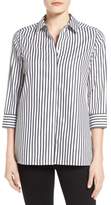 Thumbnail for your product : Foxcroft Gigi Non-Iron Stripe Sateen Tunic Shirt