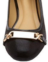 Thumbnail for your product : Charlotte Russe Gold-Plated Ballet Flats