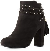 Thumbnail for your product : Charlotte Russe Bamboo Wrapped Tassel Ankle Booties
