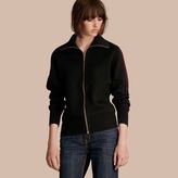 Thumbnail for your product : Burberry Zip-through Stretch Wool Cardigan