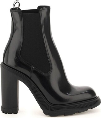 alexander mcqueen heeled boots