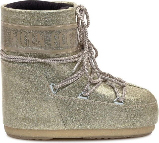 Moon Boot Icon Low Glitter Lace-Up Boots