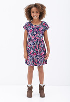 Thumbnail for your product : Forever 21 girls Cutout Crossback Floral Dress (Kids)