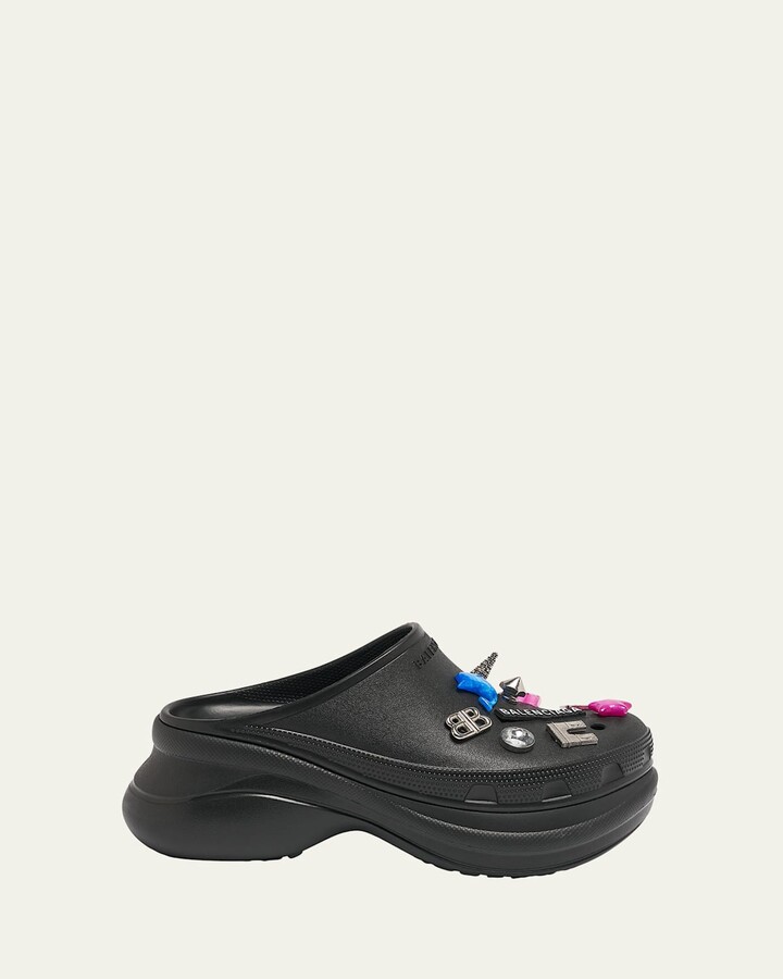 Balenciaga x Crocs Rubber Clog Platform Mules