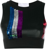 Thumbnail for your product : NO KA 'OI Sequin Embellished Sport Top