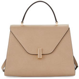 Thumbnail for your product : Valextra Iside Leather Top-Handle Bag, Taupe