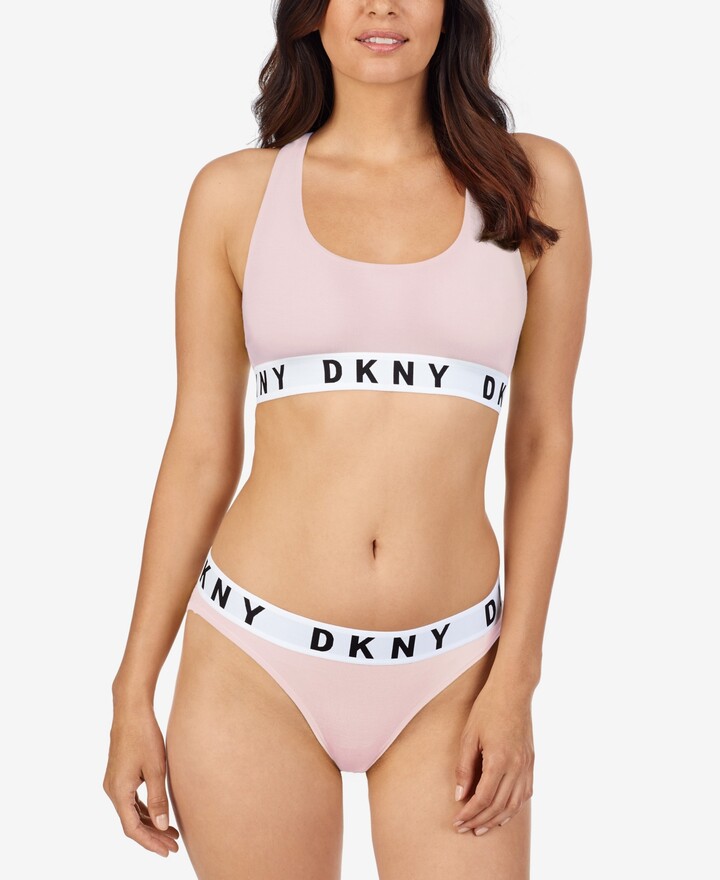 DKNY Women's Bonded Cotton Laser Cut Plunge Bra - ShopStyle