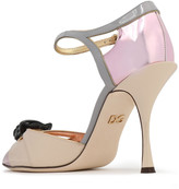 Thumbnail for your product : Dolce & Gabbana Embellished Color-block Patent And Mirrored-leather Pumps