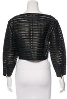 Thumbnail for your product : Jitrois Leather Crop Jacket