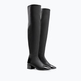 Thumbnail for your product : Zara 29489 Xl Leather Boot With Patent Cap Toe