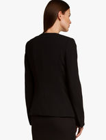Thumbnail for your product : Halston Crepe/leather Jacket Black