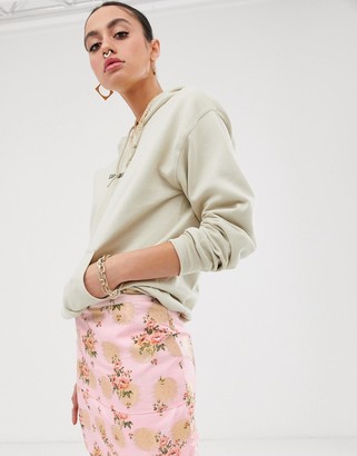 Nesavaali jacquard pineapple & floral print mini skirt