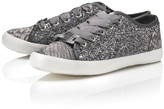 Thumbnail for your product : Lipsy Glitter Lace Up Trainers