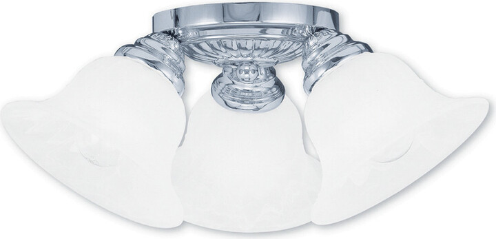 Livex Lighting Livex Edgemont 3-Light Polished Chrome Ceiling Mount