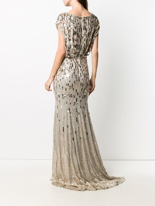 Jenny Packham Tupelo sequin-embellished gown