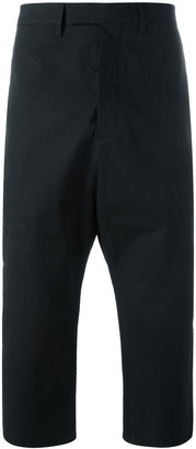Rick Owens cropped 'Astaires' trousers - men - Cotton/Cupro/rubber - 48
