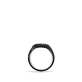Thumbnail for your product : David Yurman Petite Pavé; Pinky Ring with Black Diamonds in Gold