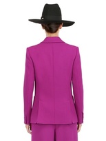Thumbnail for your product : Barbara Casasola Double Breasted Wool Crepe Blazer