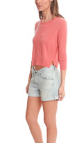 Thumbnail for your product : Blue & Cream Blue&Cream Crop Crew Pullover