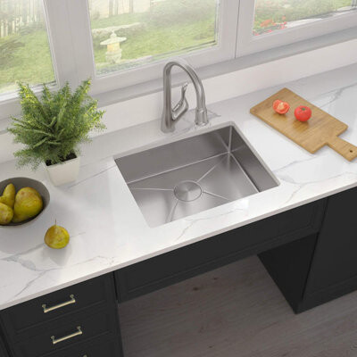 Allora USA 30'' L Undermount Double Bowl Stainless Steel Kitchen Sink