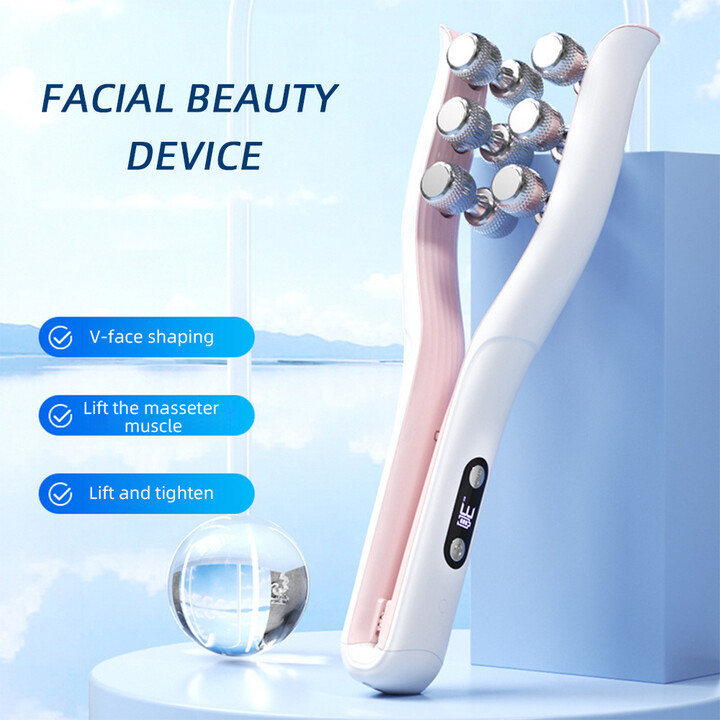 foreverlily Electric Face & Body Slimming V-shape Massager Skin Lifting Rolling Slimmer Anti-Cellulite V Face Double Chin Fat Remove Roller