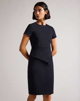 Ted Baker ELYNAH Asymmetric Peplum Tailored Drs - ShopStyle Tops